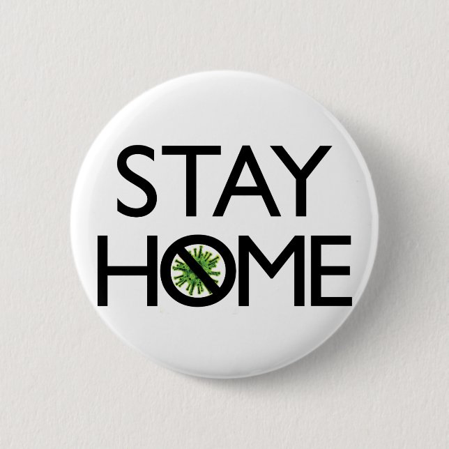 Coronavirus awareness design button (Front)