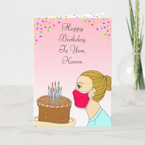 Coronavirus Birthday Wishes Card