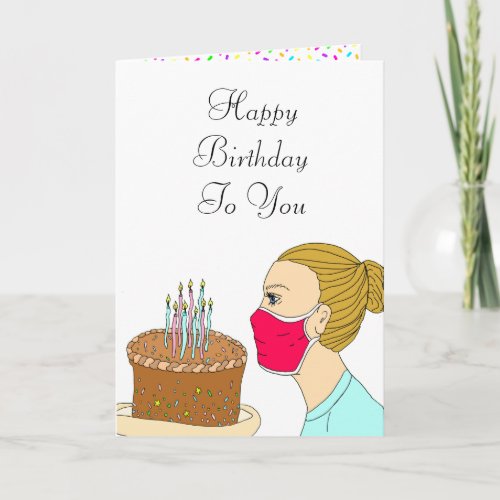 Coronavirus Birthday Wishes Card
