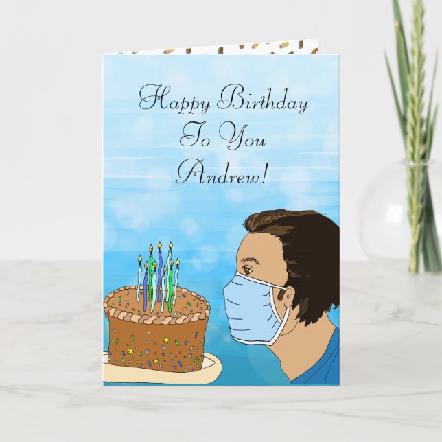 Coronavirus Birthday Wishes Card (Front)