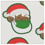coronavirus christmas face mask black santa fabric