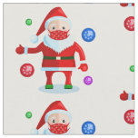 coronavirus christmas face mask santa snowflake fabric
