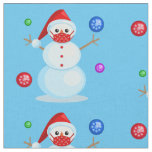 coronavirus christmas face mask snowman fabric