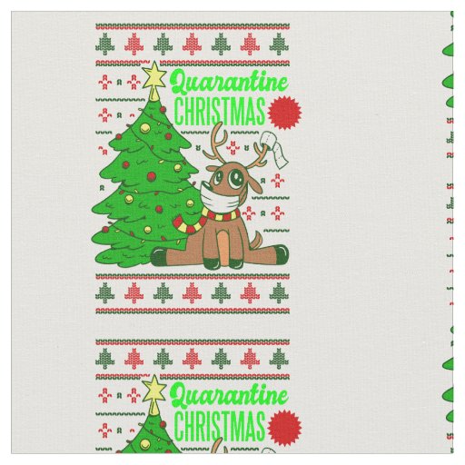 coronavirus face mask reindeer christmas lockdown fabric