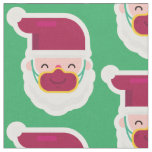 coronavirus face mask santa xmas fabric