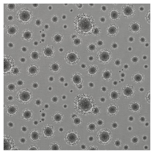 Coronavirus - Gray Fabric (Close Up)