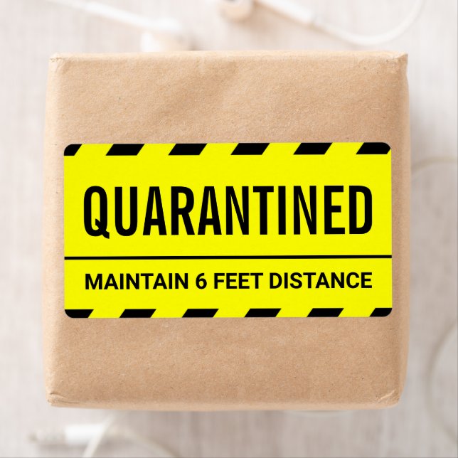 Coronavirus Self Isolation Quarantine Label (Insitu)