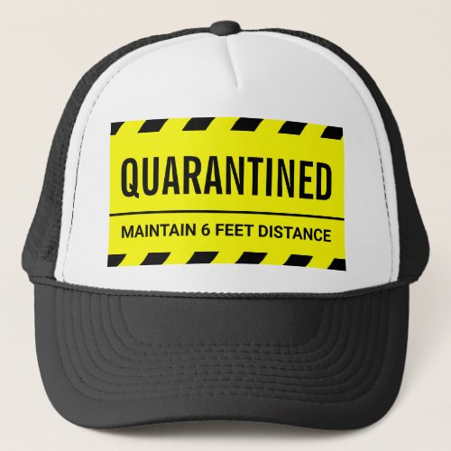 Coronavirus Self Isolation Quarantine Trucker Hat