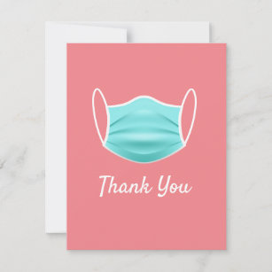 thank cards coronavirus flat card