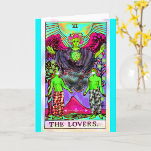 Coronavirus The Lovers Tarot BLANK Card