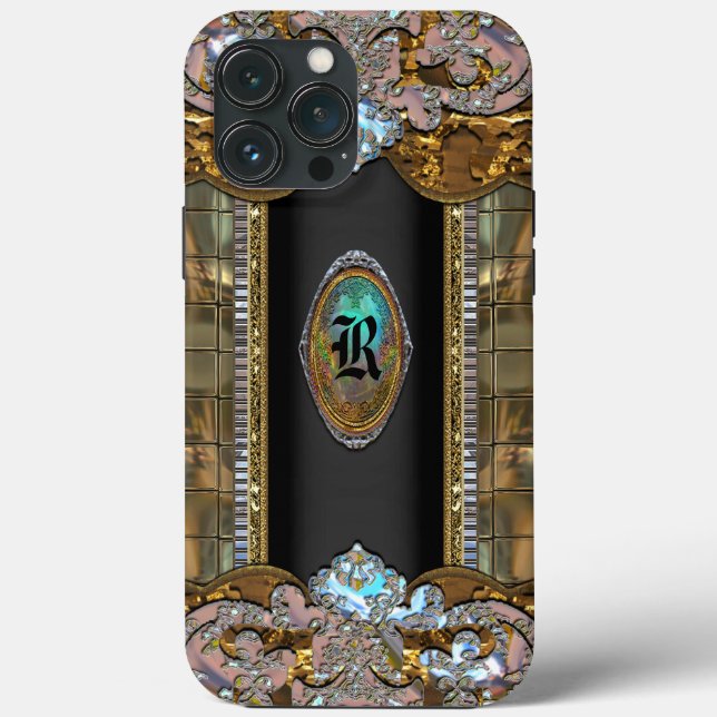 Coronelli Chic Elegant Monogram Case-Mate iPhone Case (Back)