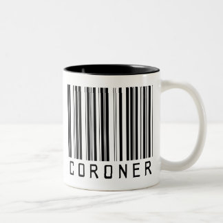 Coroner Bar Code Two-Tone Coffee Mug