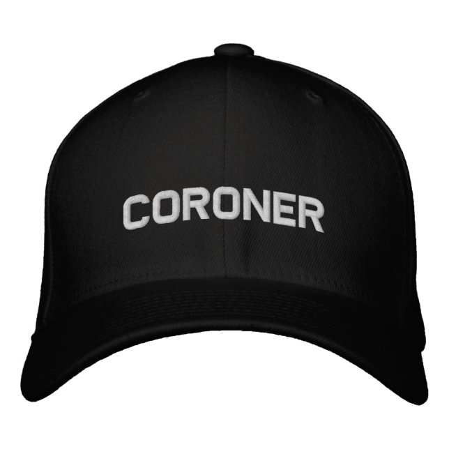 Coroner Embroidered Baseball Cap (Front)