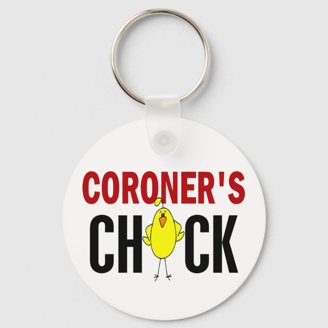 Coroner’s  Chick Keychain (Front)