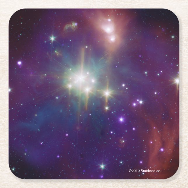 Coronet Cluster Square Paper Coaster (Front)
