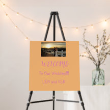 coroplast signs--wedding foam board