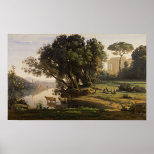 Corot - Italian Landscape Poster