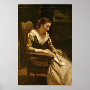 Corot - The Letter Poster