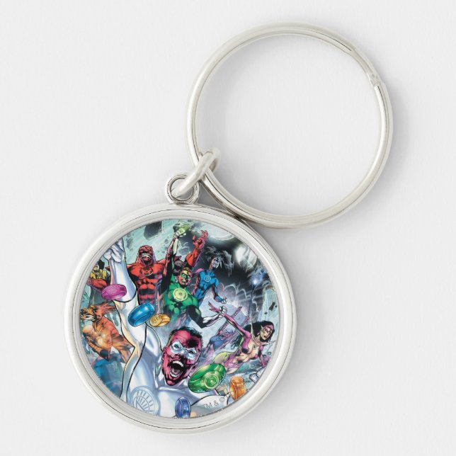 Corp Group with Rings Keychain (Front)