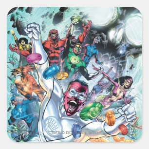 Corp Group with Rings Square Sticker