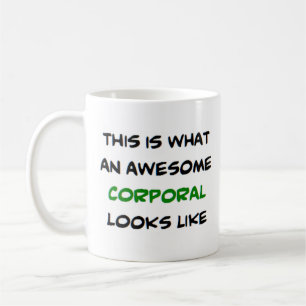corporal, awesome coffee mug