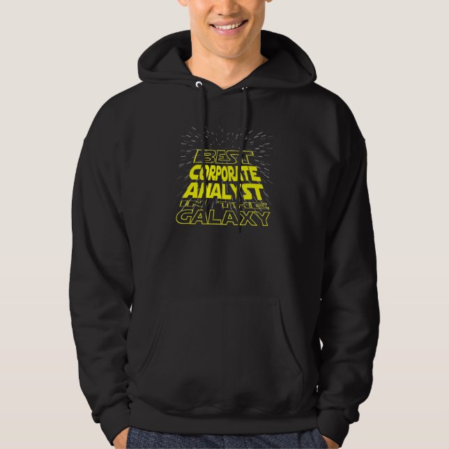 Corporate Analyst  Cool Galaxy Job Hoodie (Front)