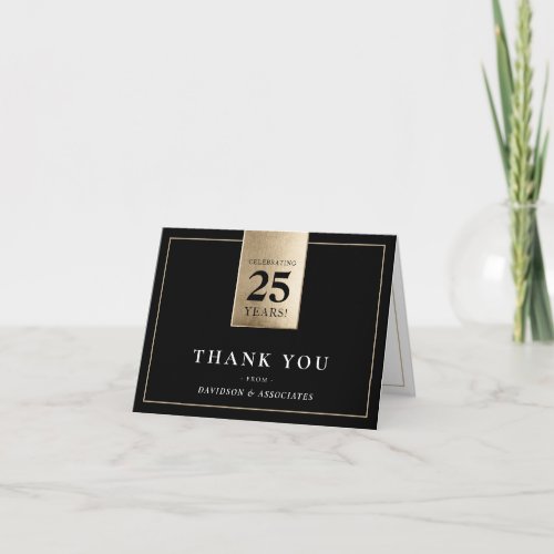 CORPORATE ANNIVERSARY business white black gold
