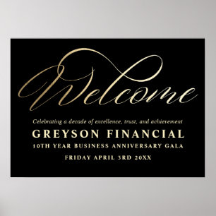 Corporate Anniversary Gala Welcome Sign