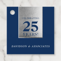 CORPORATE ANNIVERSARY stylish business navy silver
