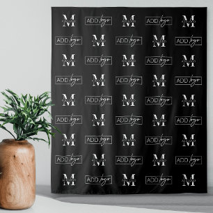 Corporate Banner Step & Repeat Two Logo Backdrop