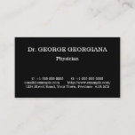 [ Thumbnail: Corporate, Basic Medical Specialist Business Card ]