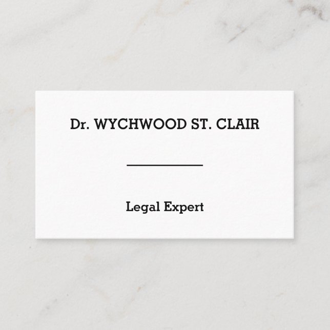 Corporate, Basic & Respectable Business Card (Front)