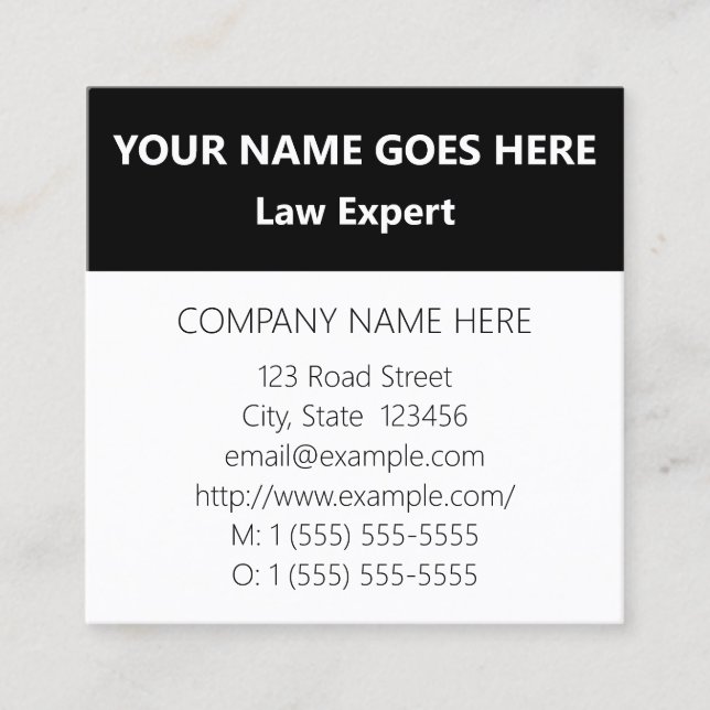 Corporate, Basic & Respectable Business Card (Front)