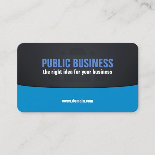 Corporate Black and Blue Business Card