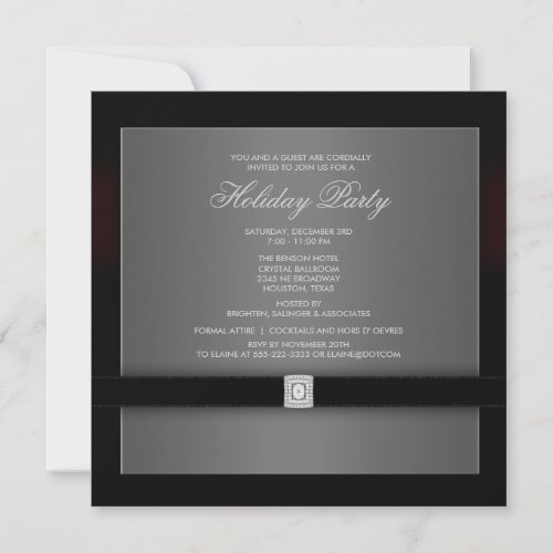 Corporate Black Tie Party Invitation Template