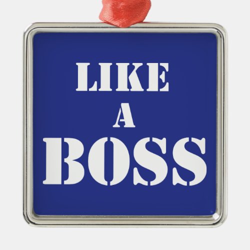 Corporate Boss Metal Ornament
