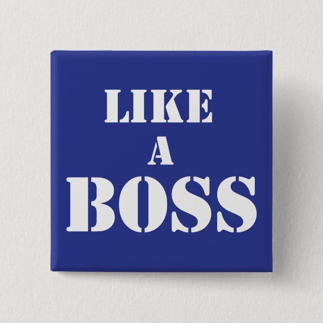 Corporate Boss Pinback Button (Front)
