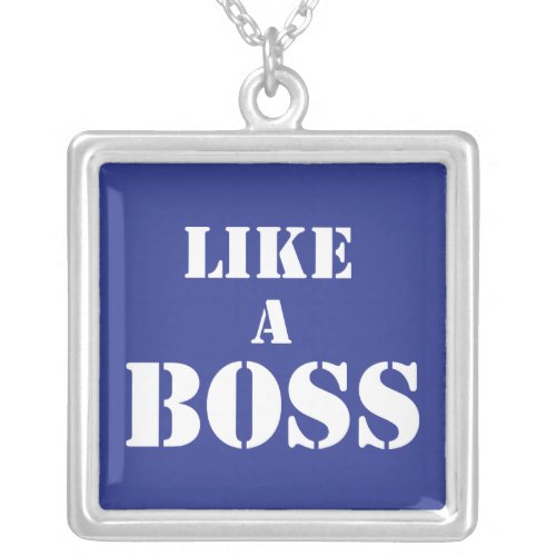 Corporate Boss Silver Plated Necklace