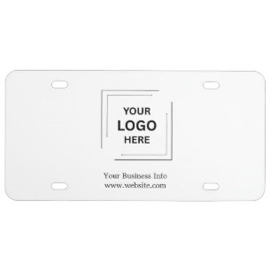 Corporate Branding   Business Logo Minimalist  License Plate
