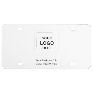 Corporate Branding | Business Logo Minimalist License Plate