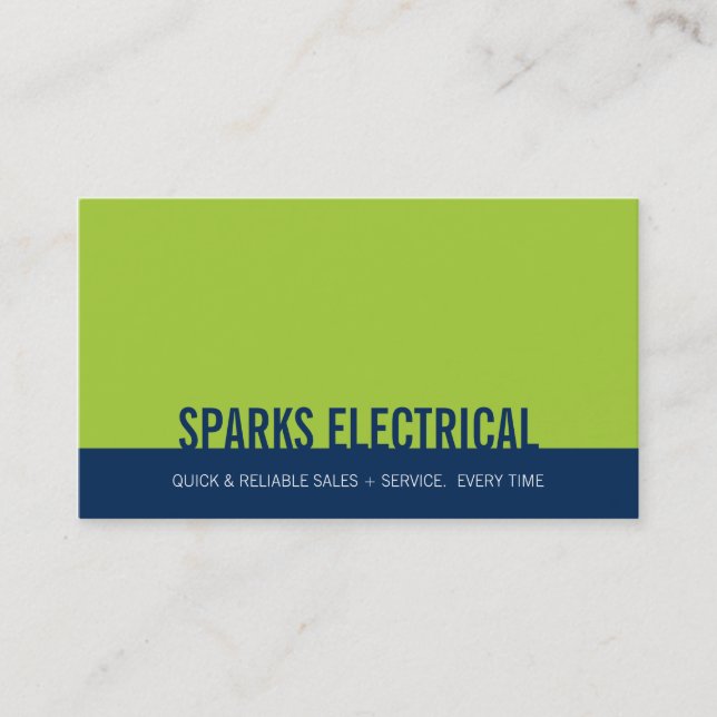 CORPORATE BUSINESS CARD :: bold block 10L (Front)