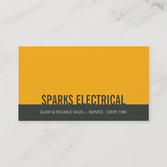 CORPORATE BUSINESS CARD :: bold block 1L (Front)