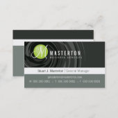 CORPORATE BUSINESS CARD :: cyclone monogram 1 (Front/Back)