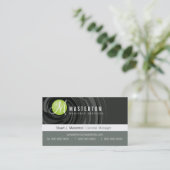 CORPORATE BUSINESS CARD :: cyclone monogram 1 (Standing Front)