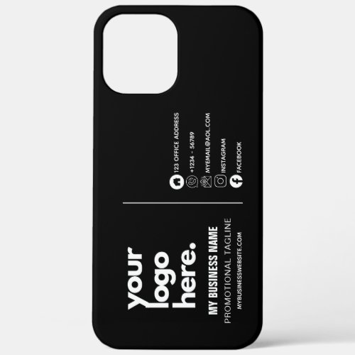 Corporate Business Card Design Logo Templates iPhone 12 Pro Max Case