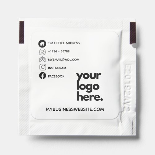 Corporate Business Card Design Logo Templates Hand Sanitizer Packet
