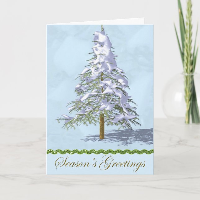 Corporate Business Christmas Card with Christmas (Front)