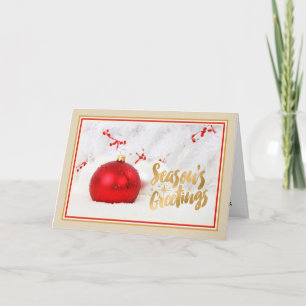 Corporate Business Christmas Card with Christmas T