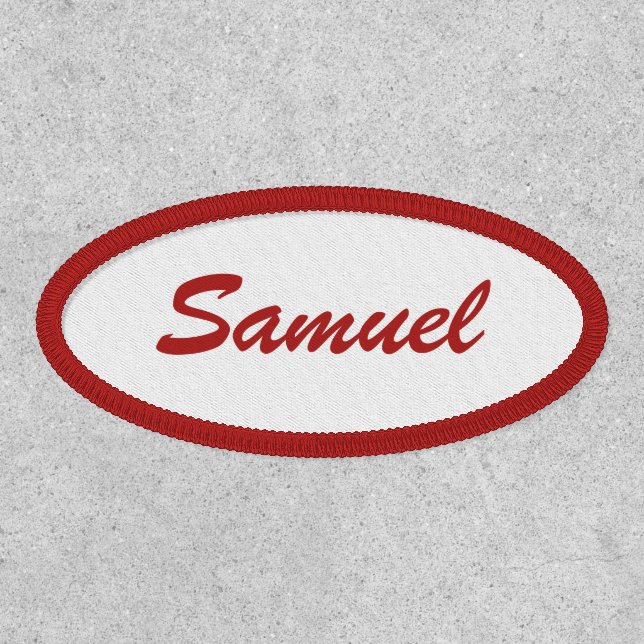 Corporate Business Employee Custom Name Patch (Front)
