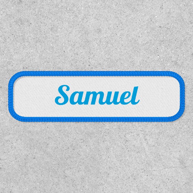 Corporate Business Employee Custom Name Simple Patch (Front)